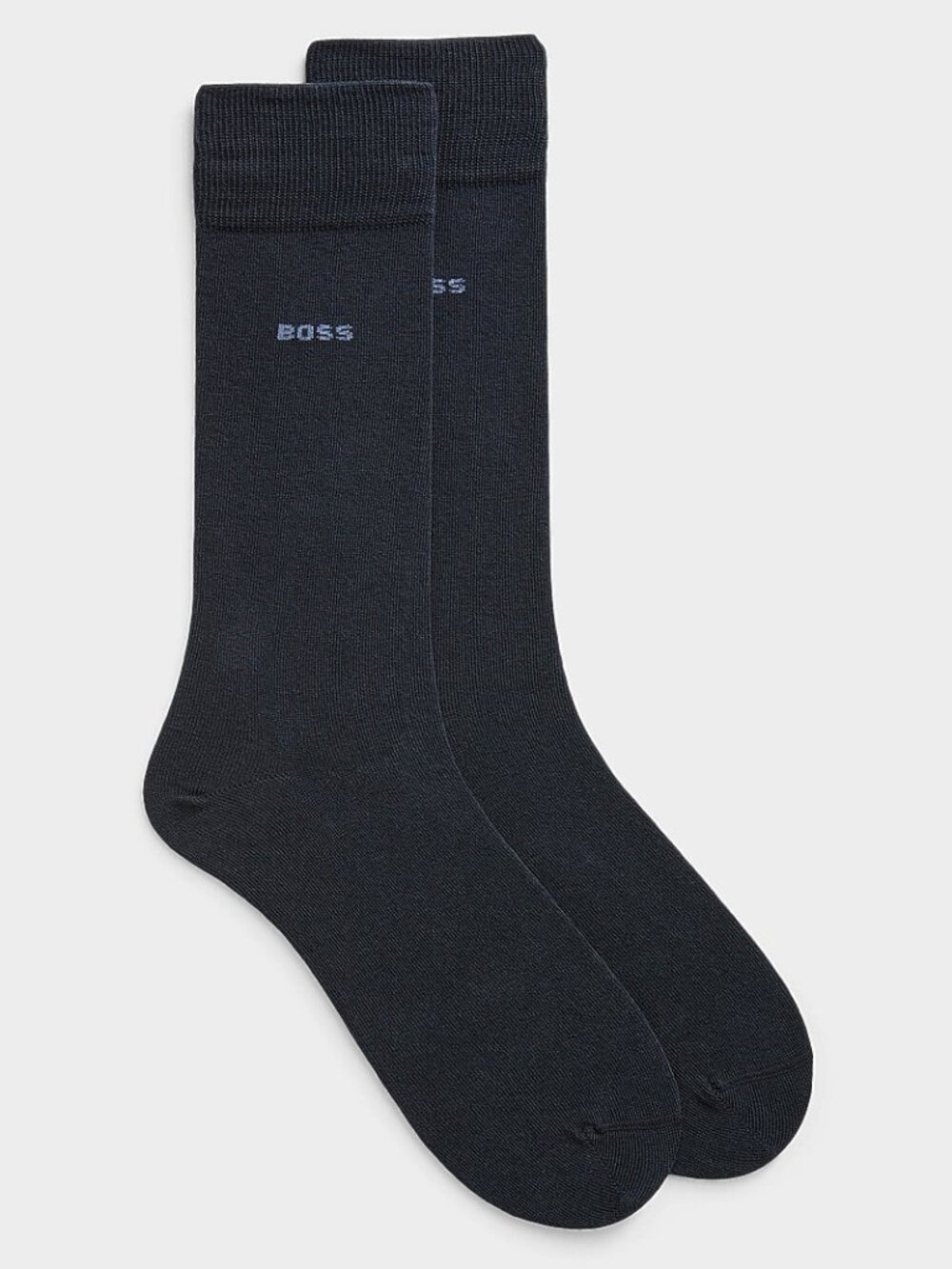 2 pair BOSS Matthew Solid Crew Dress Socks